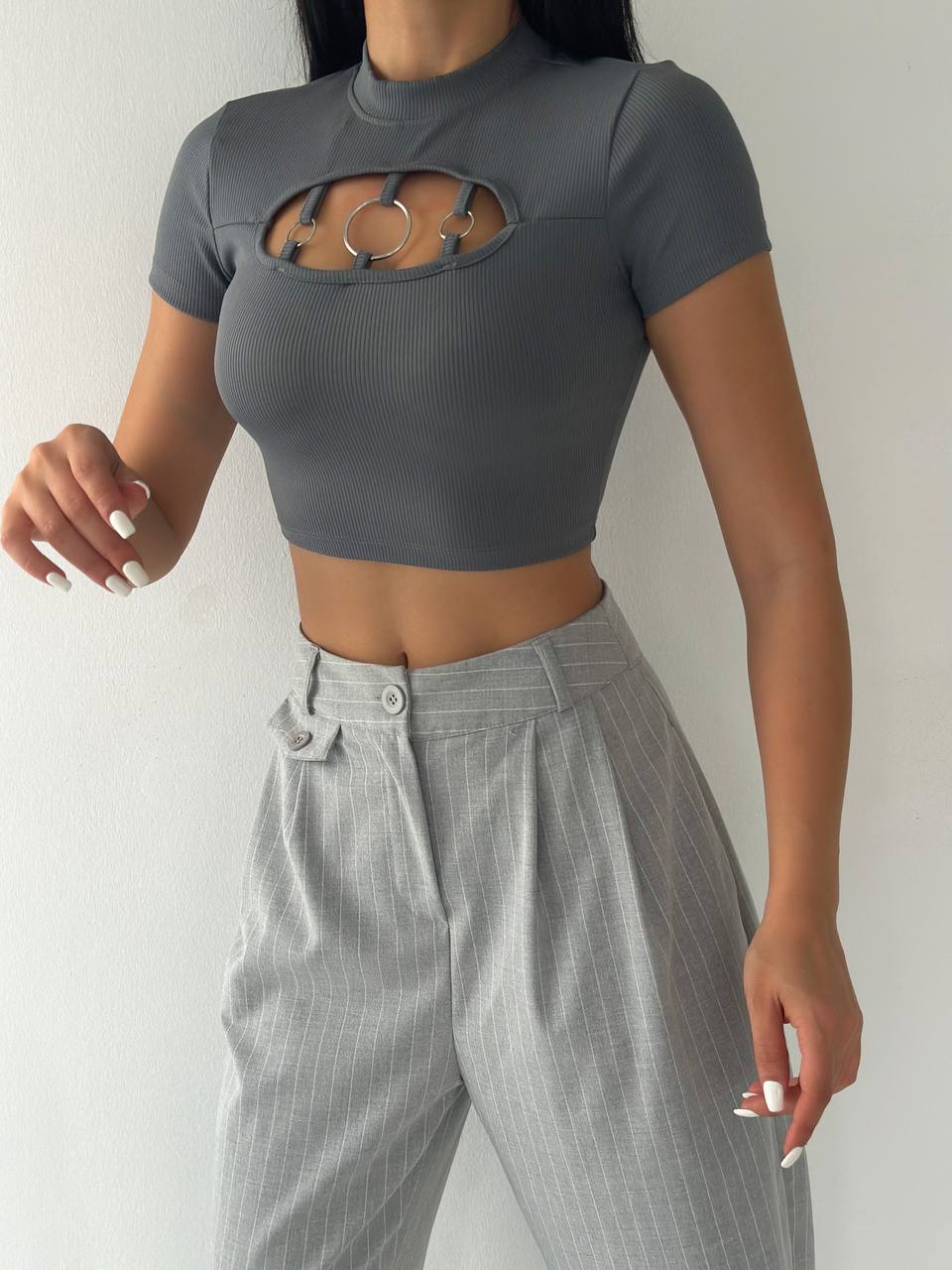 Fitilli Kaşkorse Önü Halka Crop