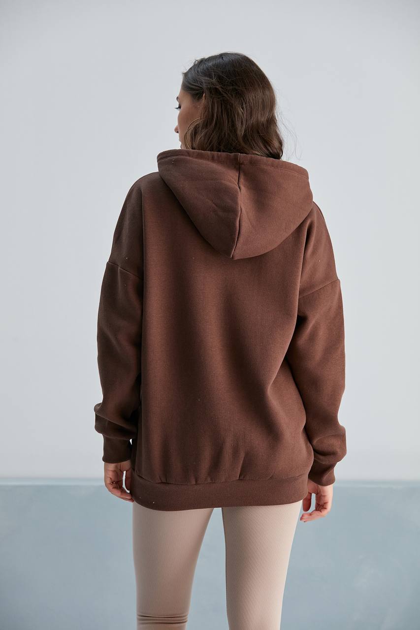 Üç İplik Şardonlu California Nakışlı Sweat